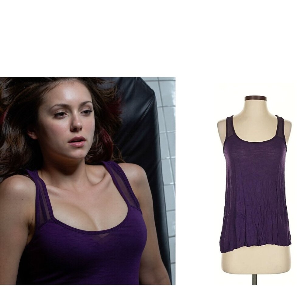 ASO ELENA GILBERT Angeli Drapey Tank EUC RARE
